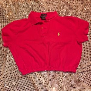 ✨PINK POLO RALPH LAUREN CROP🌸